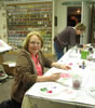 1st Annual Art Experience: Bonnie and Joni working on their watercolor paintings.