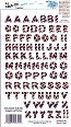 Candy Letters Rub-Ons