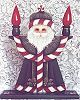 Candlelight Candy Cane Santa Packet