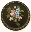 Bouquet on Black Plate Packet