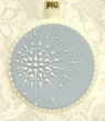 Blue Flat Round Ornament