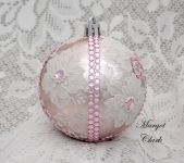 Pink Ornament with Pink Bling